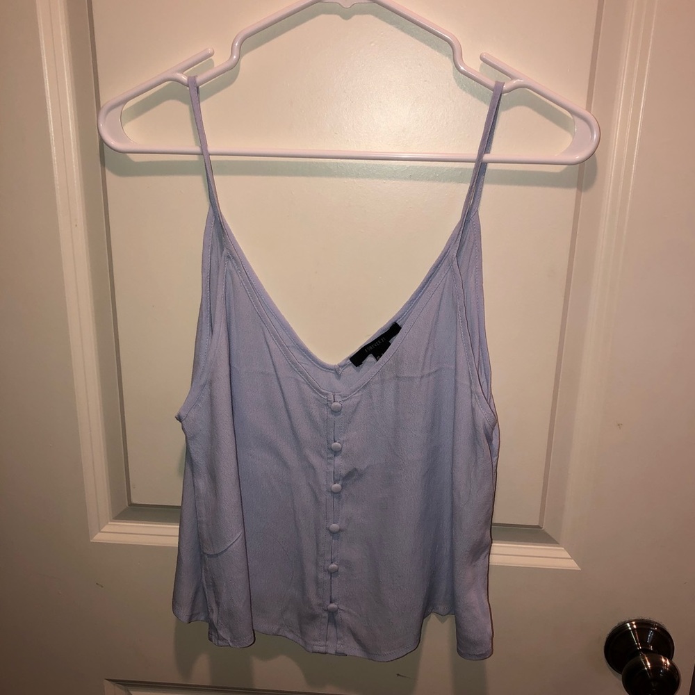 Soft purple/bluish tank with buttons